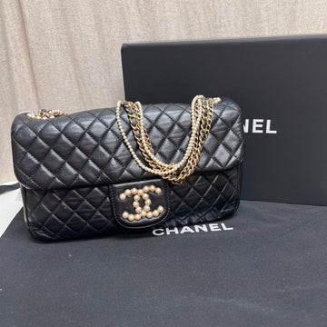 Top Quality Chanel Classic Black Quilted Leather Shoulder Bag