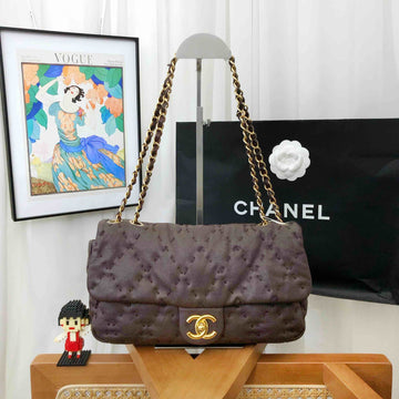 Top Quality Chanel  CF Brown Quilted Shoulder Bag