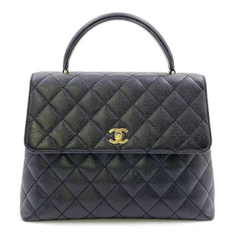 Top Quality Chanel Caviar Leather Kelly Handbag Black LB109058