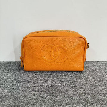 Top Quality Chanel Orange Leather Clutch -  Top Quality Chanel Timeless Classic in Tangerine