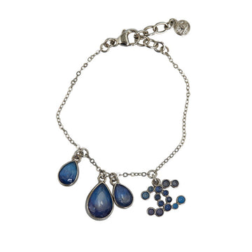 Top Quality Chanel Metal Coco Mark Drop Color Stone Bracelet