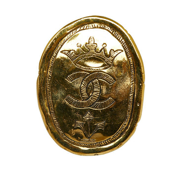 Top Quality Chanel Logo Crown Coco Mark Brooch Gold Plated