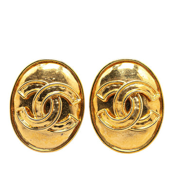 Top Quality Chanel   Coco Mark Drop Earrings Gold