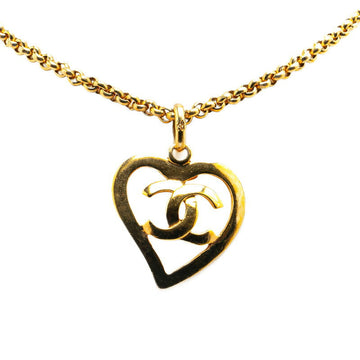 Top Quality Chanel   Heart Motif Necklace Gold