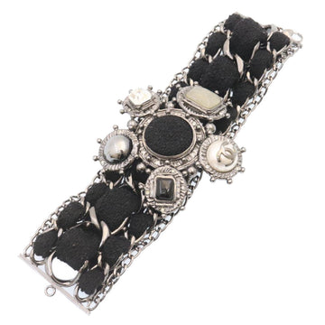 Top Quality Chanel Bangle Bracelet Metal Black CC Auth am1441sA