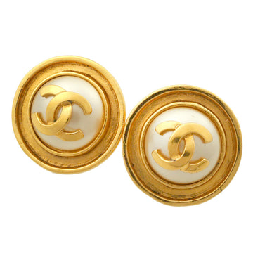 Top Quality Chanel Coco Mark Earrings Fake Pearl   95P