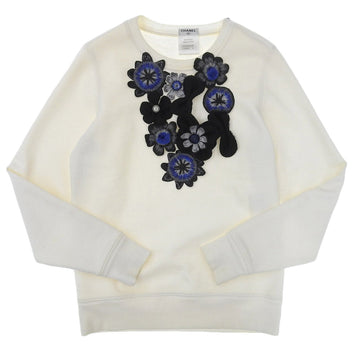 Top Quality Chanel Camellia Motif Trainer White