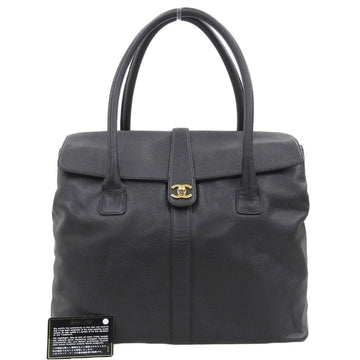 Top Quality Chanel Caviar Skin Coco Mark Turn Lock Shoulder Bag