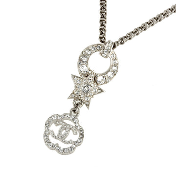 Top Quality Chanel Camellia Star Coco Mark Rhinestone Pearl Necklace 40cm-58cm