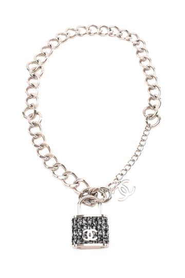 Top Quality Chanel 2014 Tweed CC Oversized Padlock 'Supermarket' necklace / belt