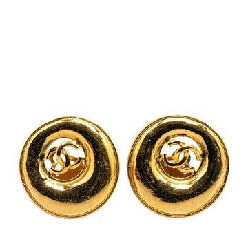 Top Quality Chanel   Coco Mark Earrings Gold Plated