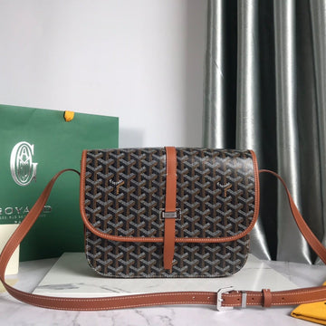 BELVEDERE MM BAG 28CM BLACK AND TAN CANVAS Luxe Carry Bags