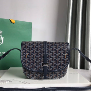 BELVEDERE PM BAG 21CM NAVY BLUE CANVAS Luxe Carry Bags