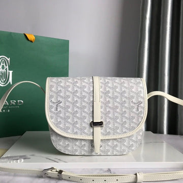 BELVEDERE PM BAG 21CM WHITE CANVAS by Luxe Carry