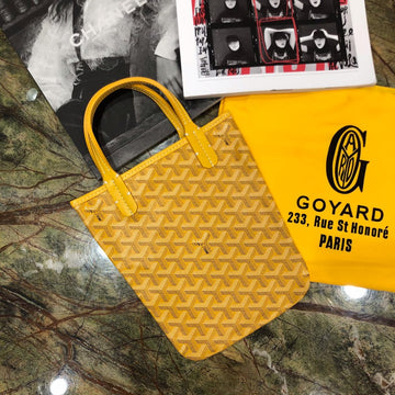 GOYA POITIERS 22X18X24CM YELLOW CANVAS Luxe Carry Bags