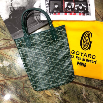 GOYA POITIERS 22X18X24CM GREEN CANVAS Luxe Carry Bags