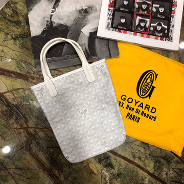 GOYA POITIERS 22X18X24CM WHITE CANVAS Luxe Carry Bags