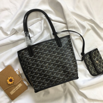MINI HOBO BOHEME 38CM BLACK CANVAS by Luxe Carry