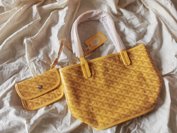 MINI HOBO BOHEME 38CM YELLOW CANVAS Luxe Carry Bags