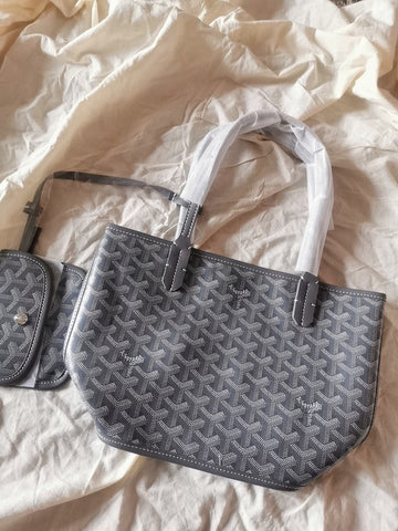 MINI HOBO BOHEME 38CM GREY CANVAS by Luxe Carry