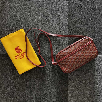 CAP-VERT PM BAG 23X8X14CM BURGUNDY CANVAS by Luxe Carry