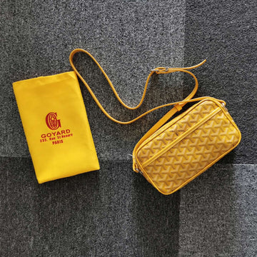 CAP-VERT PM BAG 23X8X14CM YELLOW CANVAS by Luxe Carry