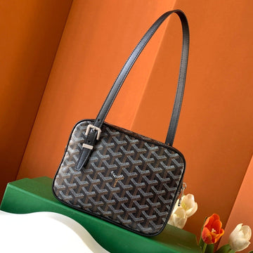 GOYA SECOND-HAND TOAST BAG 21CM BLACK CANVAS Luxe Carry