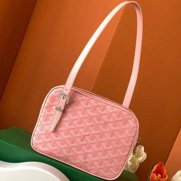 GOYA SECOND-HAND TOAST BAG 21CM PINK CANVAS Luxe Carry