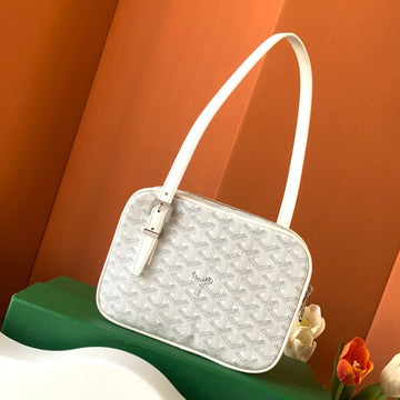 GOYA SECOND-HAND TOAST BAG 21CM WHITE CANVAS by Luxe Carry