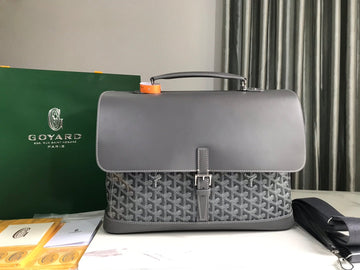 GOYARD CITADIN BAG 38CM GREY CANVAS Luxe Carry Bags