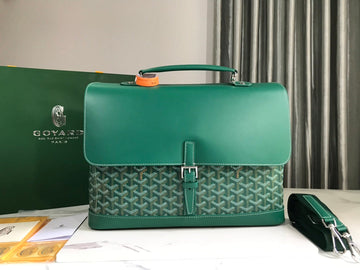 GOYARD CITADIN BAG 38CM GREEN CANVAS Luxe Carry