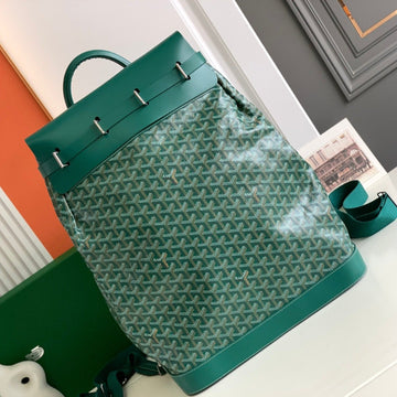 GOYA STEAMER PM BAG 48CM GREEN CANVAS Luxe Carry Bags