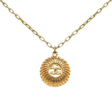 Top Quality Chanel   Coco Mark Medal Necklace Gold Plated