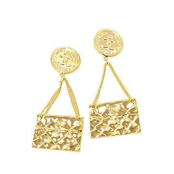 Top Quality Chanel Coco Mark Earrings Gold Plated