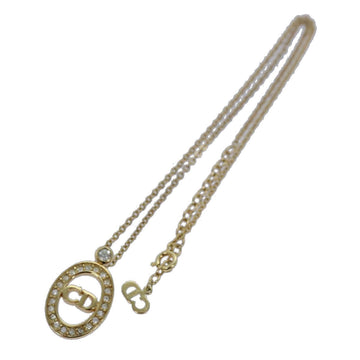 CHRISTIAN Top quality Dior Necklace metal Gold Auth yk13672