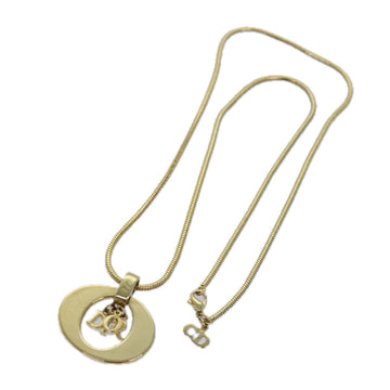 CHRISTIAN Top quality Dior Necklace metal Gold Auth yk13674