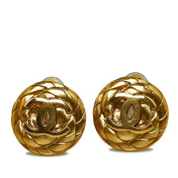 Top Quality Chanel   Coco Mark Earrings Gold Plated