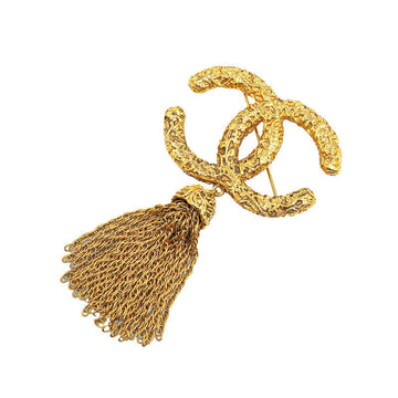 Top Quality Chanel   Coco Mark Tassel Brooch Gold Plated