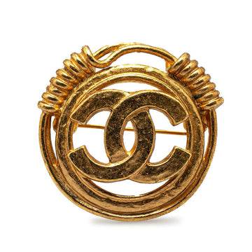 Top Quality Chanel   Coco Mark Gold Plated Brooch