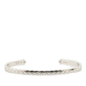 Top Quality Chanel Matelasse Coco Crush Bracelet K18WG White Gold